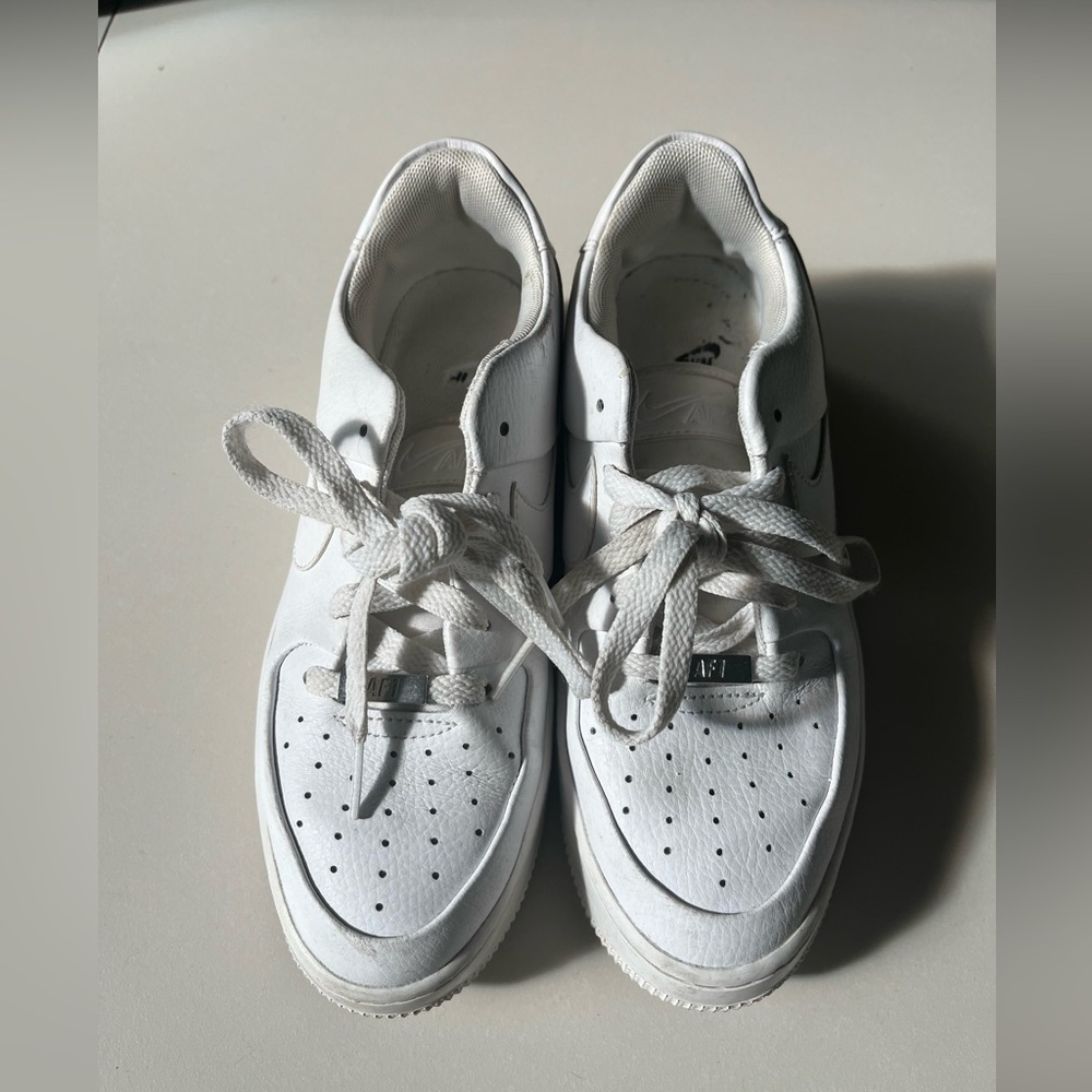 Nike Air Force one Womens size 7.5 shoes white leather low top sneakers